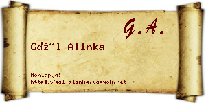Gál Alinka névjegykártya